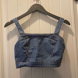 Forever 21 Pinstripe Crop Top